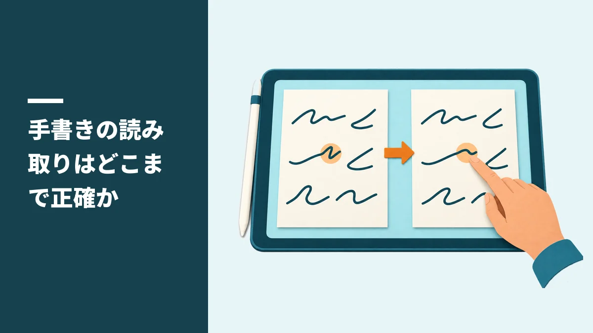 手書きの読み取りはどこまで正確か